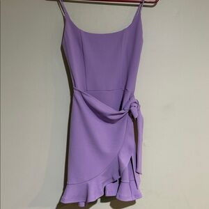 Lucy in the Sky Lilac Ruffle Mini Dress